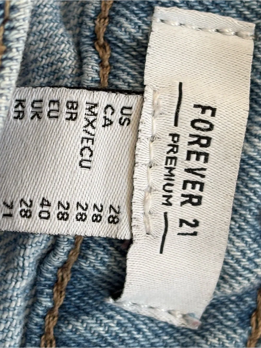 Forever 21 Light Blue Men’s Bootcut Cargo Jeans